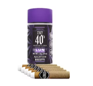 2.5g Biscotti Infused 40’s Mini Blunts (.5g – 5 pack) – STIIIZY