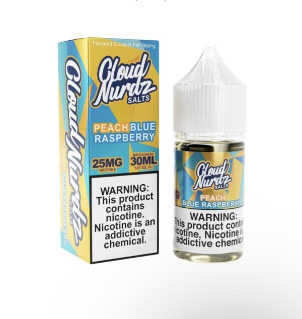 Cloud Nurdz Salt – Peach Blue Razz Iced (30ml)