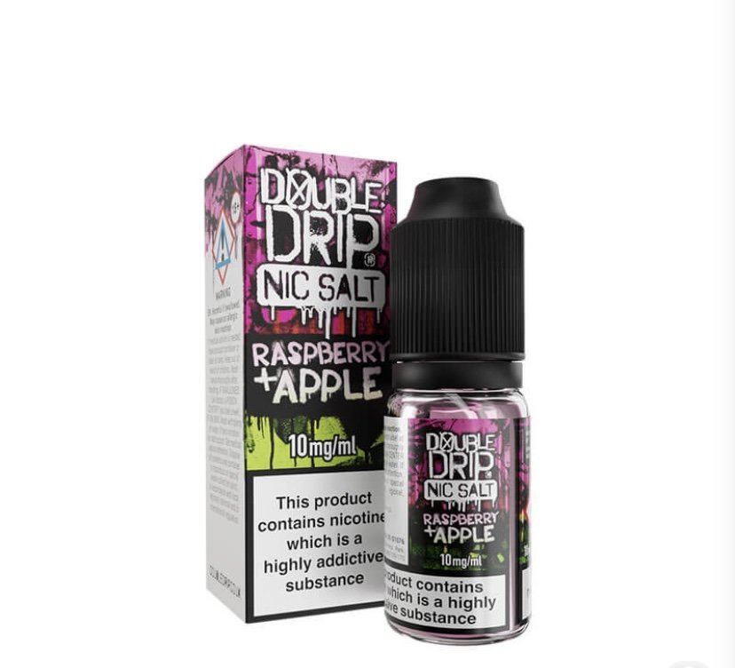 Double Drip Raspberry & Apple Nic Salt 10ml