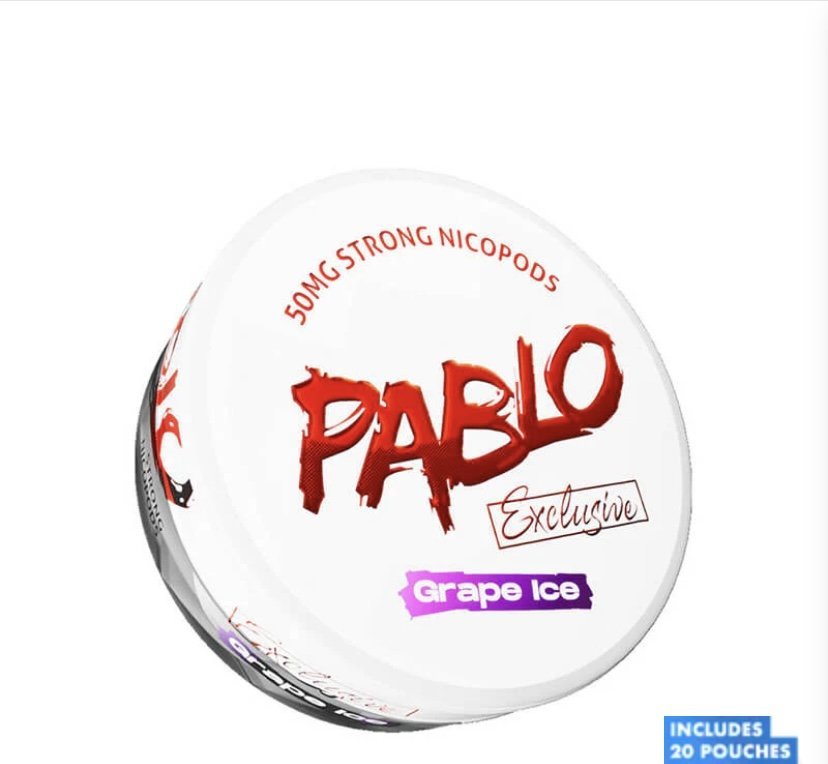 Pablo Grape Ice Nic Pouches – 30mg