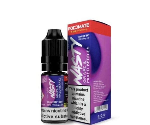 Nasty PodMate Nic Salt – Grape & Mixed Berries 10ml E-liquid