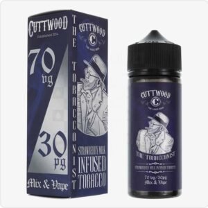 Caramel Infused Tobacco | The Tobacconist by Cuttwood E Liquid | 100ml Short Fill