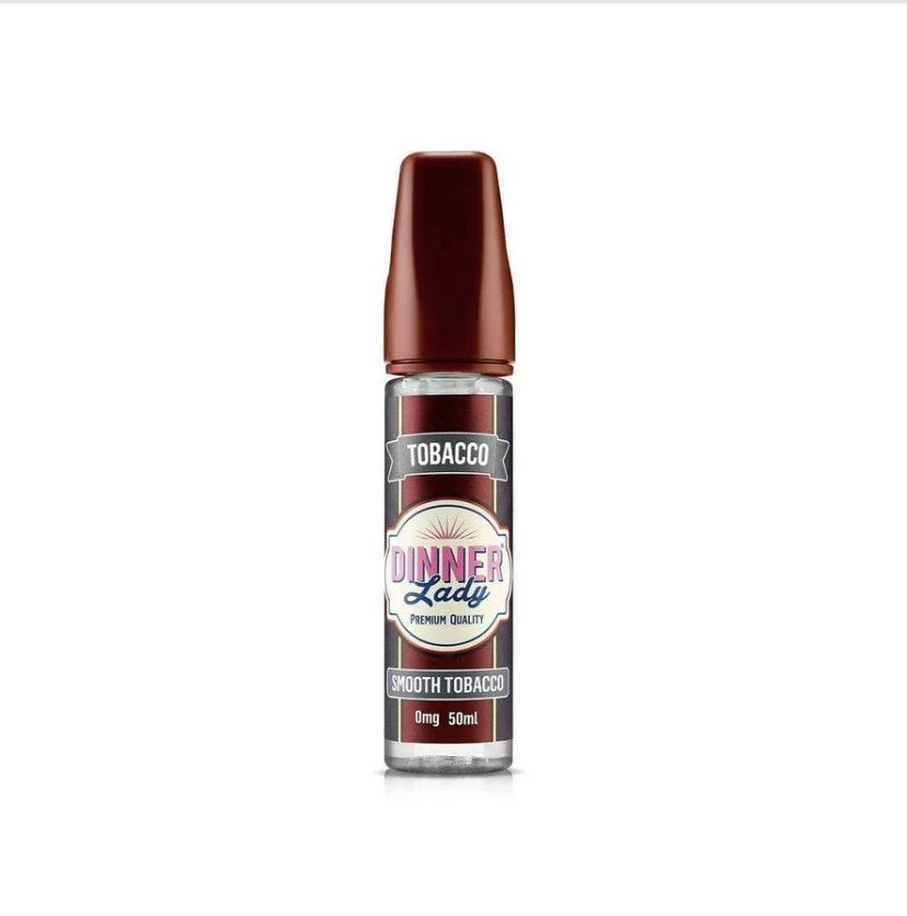 Dinner Lady 50ml Shortfill – Tobacco Range – Smooth Tobacco