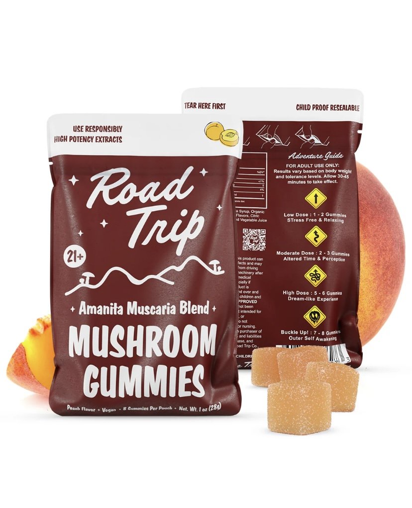 AMANITA MUSCARIA MUSHROOM GUMMIES – PEACH
