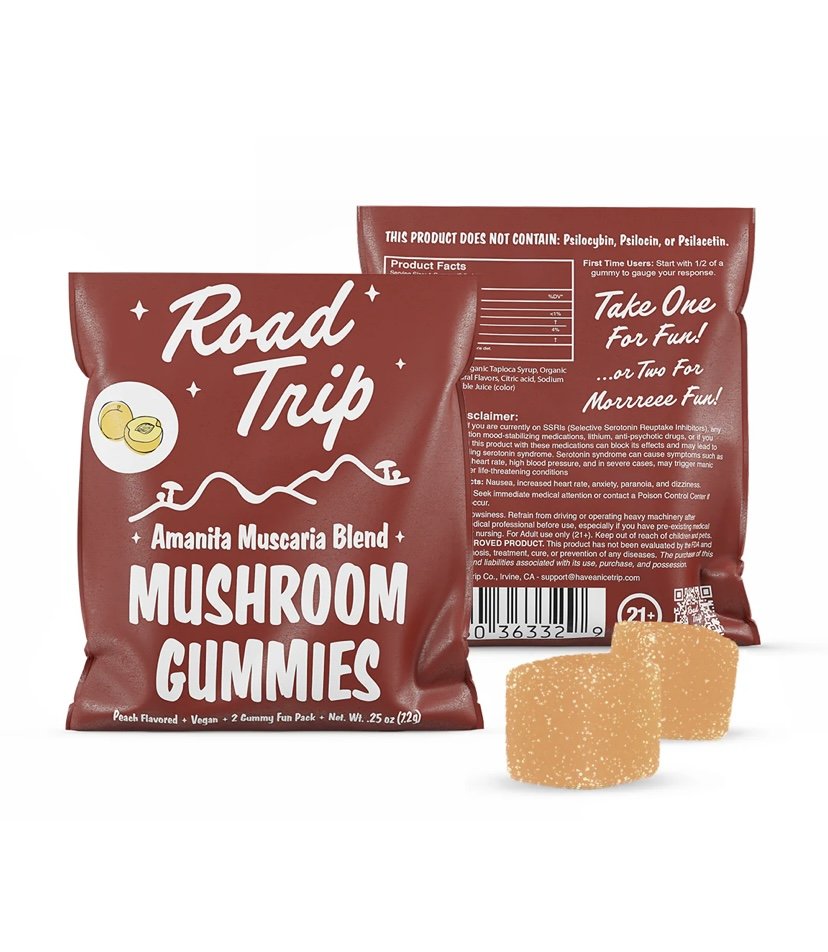 AMANITA MUSCARIA MUSHROOM GUMMIES – PEACH - Image 2