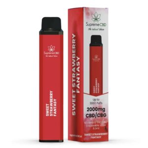 CBD Disposable Vape – Sweet Strawberry Fantasy (2000mg)