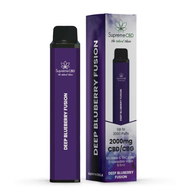 CBD Disposable Vape – Deep Blueberry Fusion (2000mg)