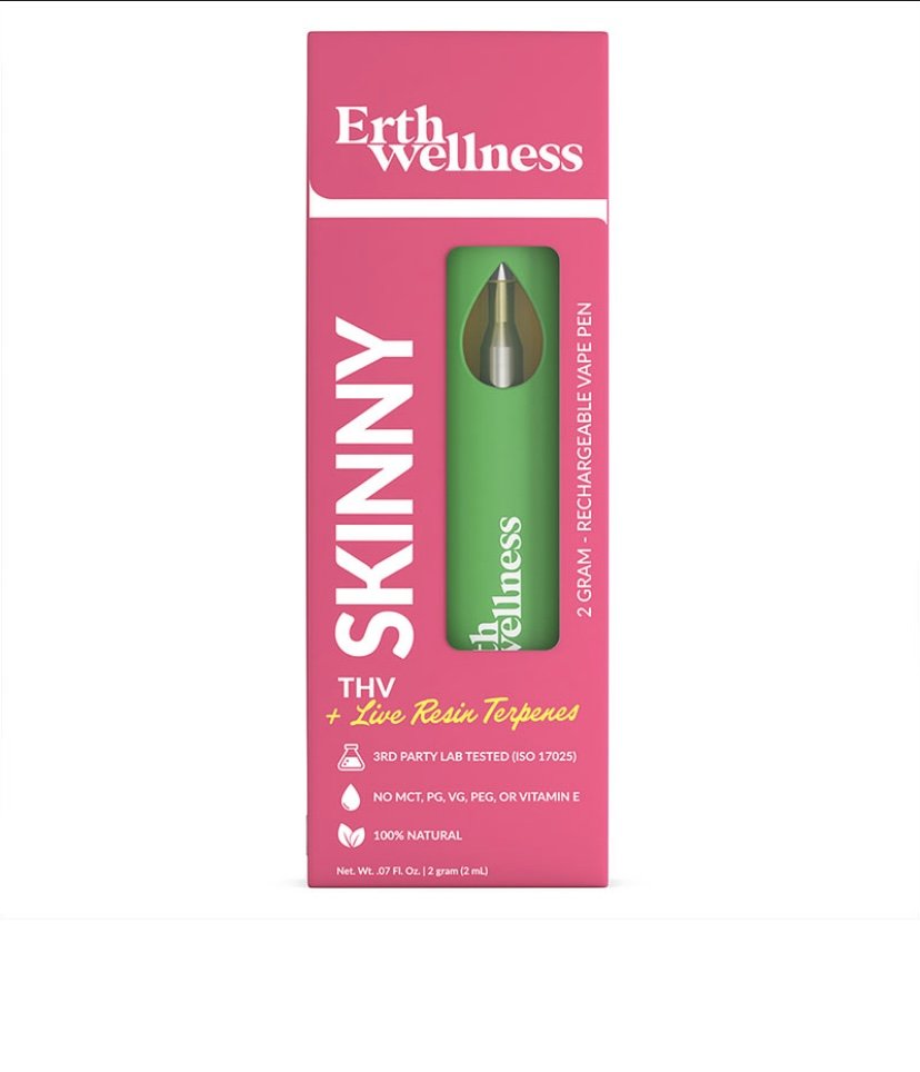 LIVE RESIN THCV VAPE PEN – SKINNY BLEND – 2G – ERTH WELLNESS