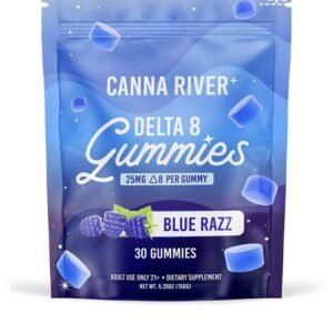 DELTA 8 THC GUMMIES – BLUE RAZZ – CANNA RIVER