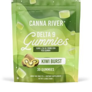 DELTA 9 THC GUMMIES WITH CBD – KIWI BURST – CANNA RIVER