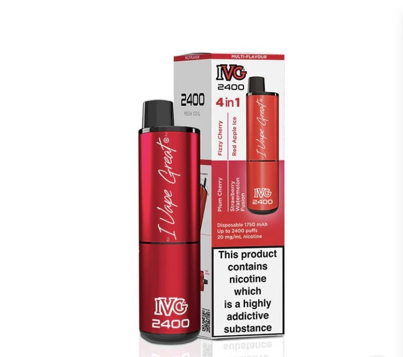 IVG 2400 Red Edition 4 In 1 20mg Disposable Vape
