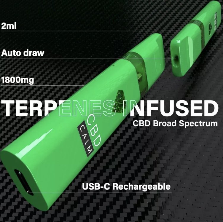 Pineapple Express – CBD Terpenes 1800mg Disposable Vape | CBD Calm - Image 4