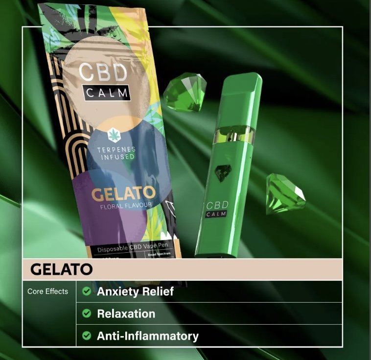 Gelato Cali – CBD Terpenes 1800mg Disposable Vape | CBD Calm - Image 2