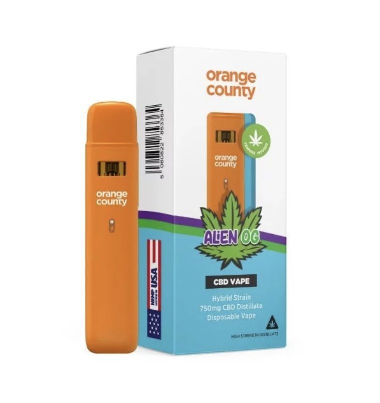 Alien OG – CBD Terpenes 750mg Disposable Vape | Orange County CBD