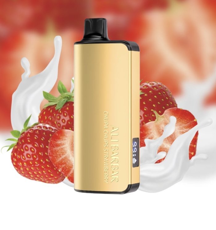 ALIBARBAR INGOT CHUPA CHUPS STRAWBERRY 9000 PUFFS